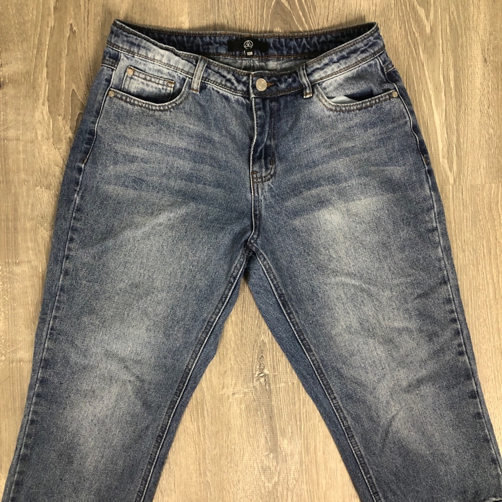 Missguided "Distressed Patchwork" jeans - size 10 - Picture 1 of 11